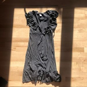 DIANE VON FURSTENBERG black Jersey mini dress